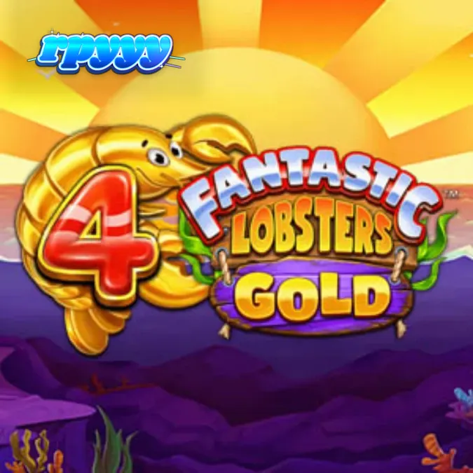 Tampilan visual slot 4 Fantastic Lobsters Gold dengan tema bawah laut yang penuh warna